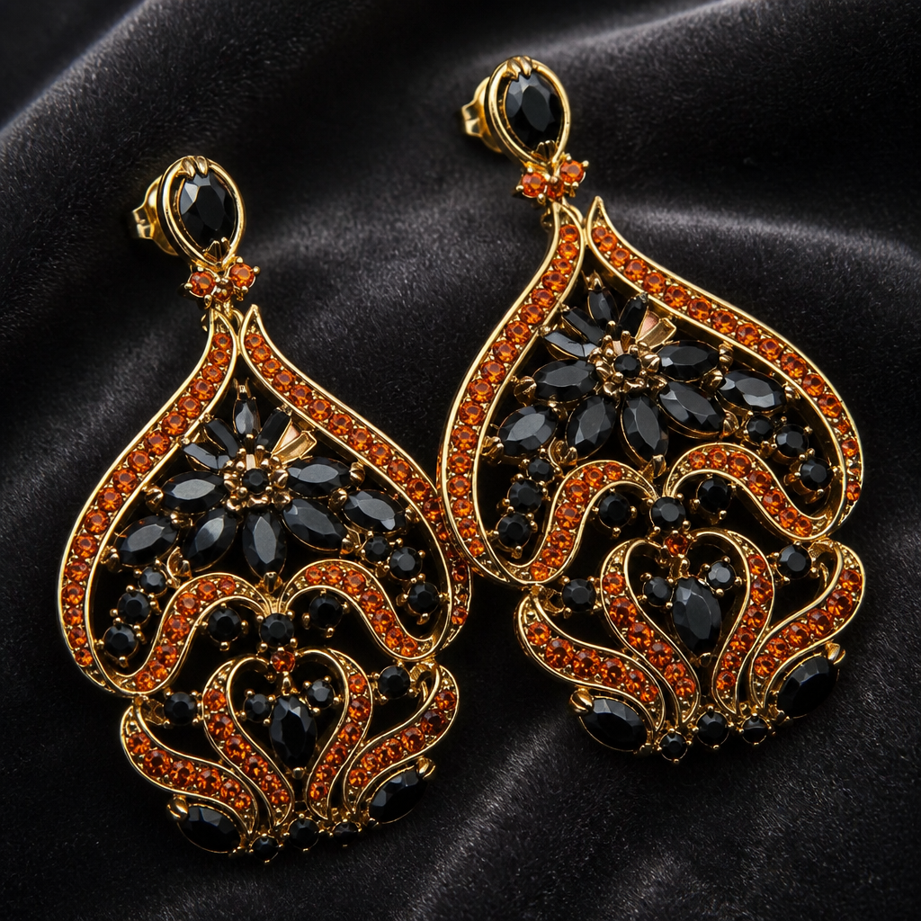 The Amber Noir Chandeliers