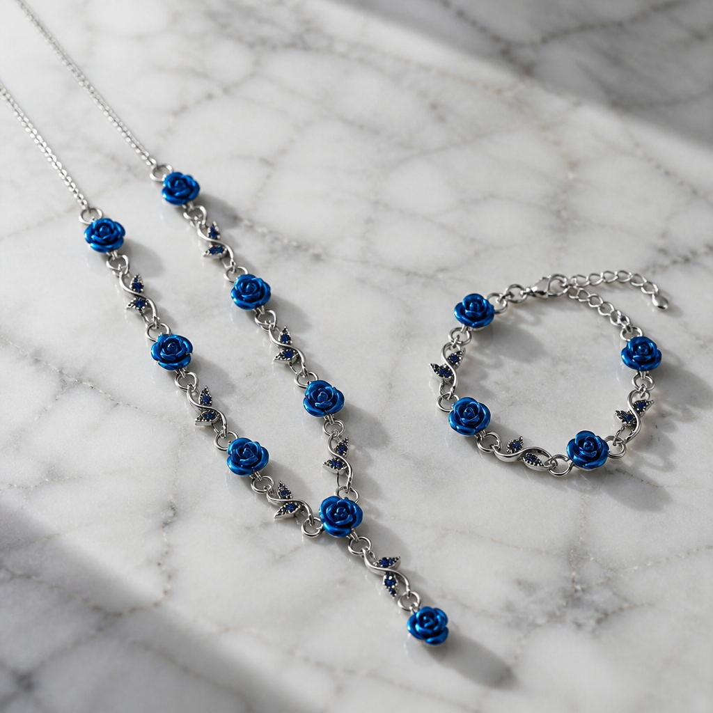The Royal Blue Rose Set