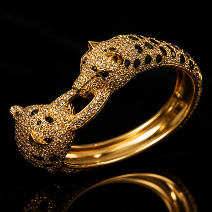 The Duet of the Wild: Imperium Dual Leopard Cuff