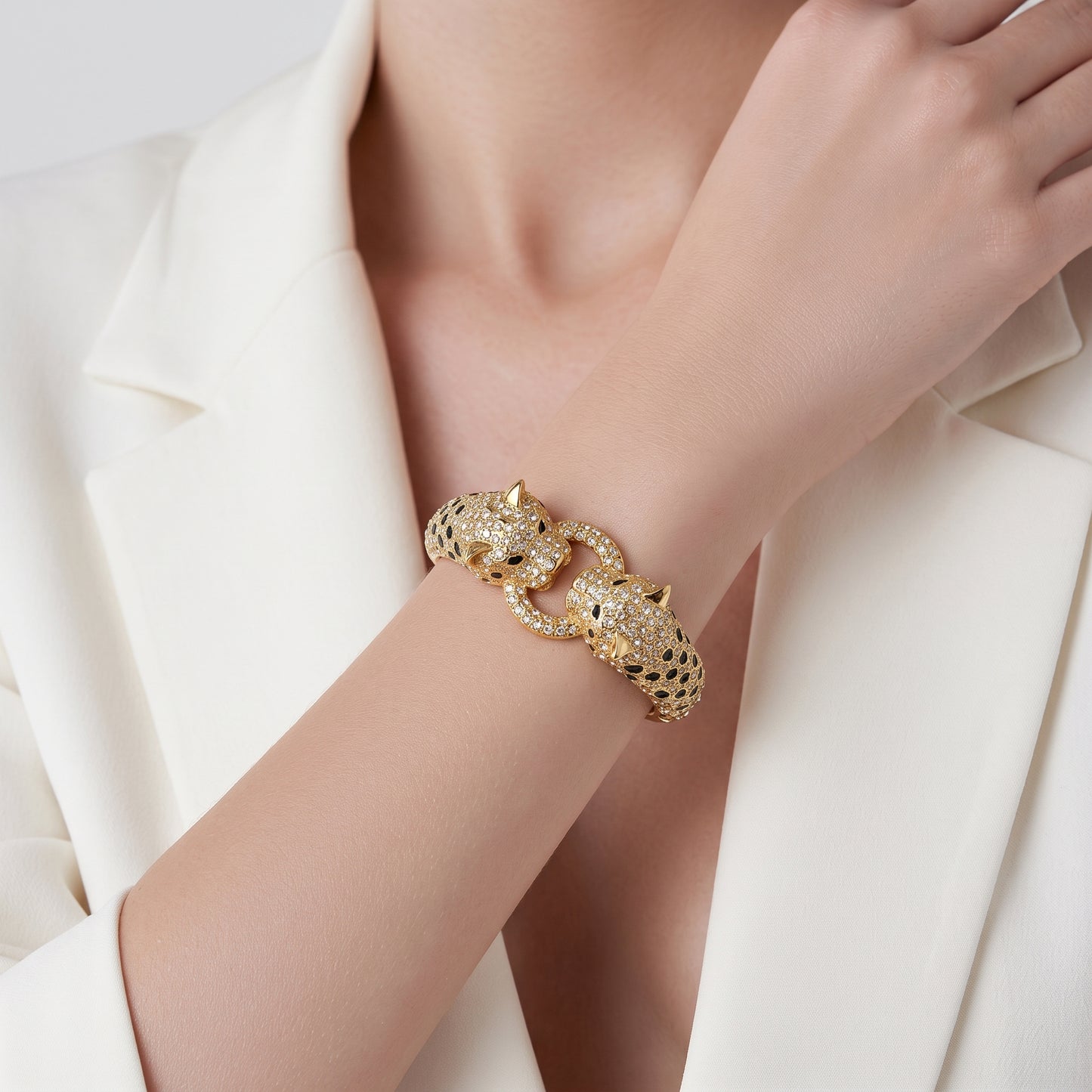 The Duet of the Wild: Imperium Dual Leopard Cuff