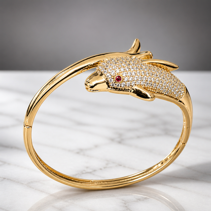 The Golden Dolphin Bangle