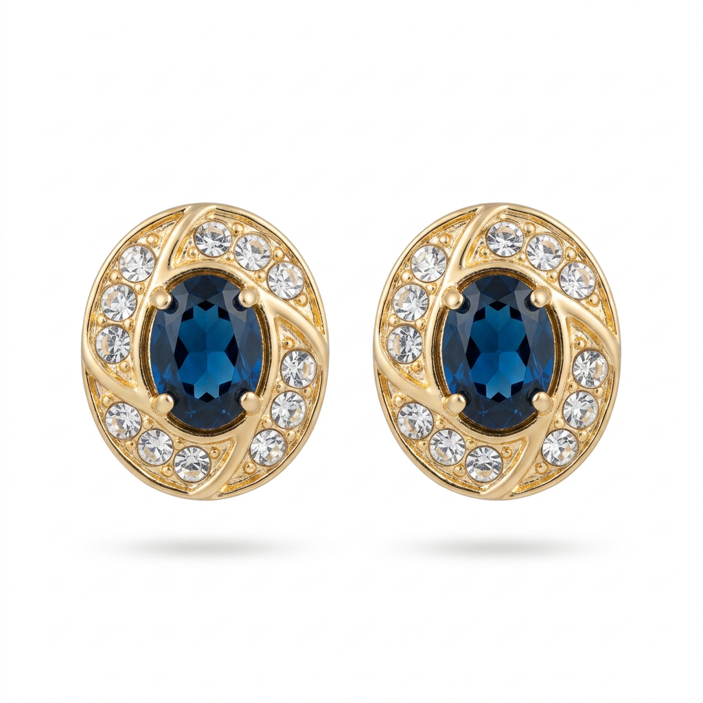 The Sapphire Royale Earrings