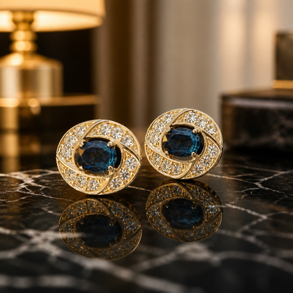 The Sapphire Royale Earrings