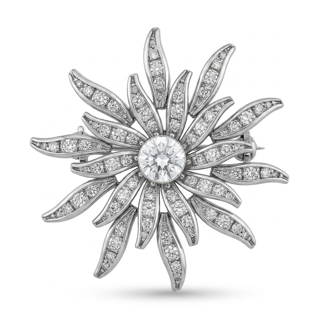 The Art Deco Starburst Brooch