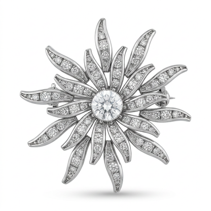 The Art Deco Starburst Brooch