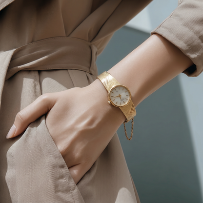 The Golden Geometric Watch