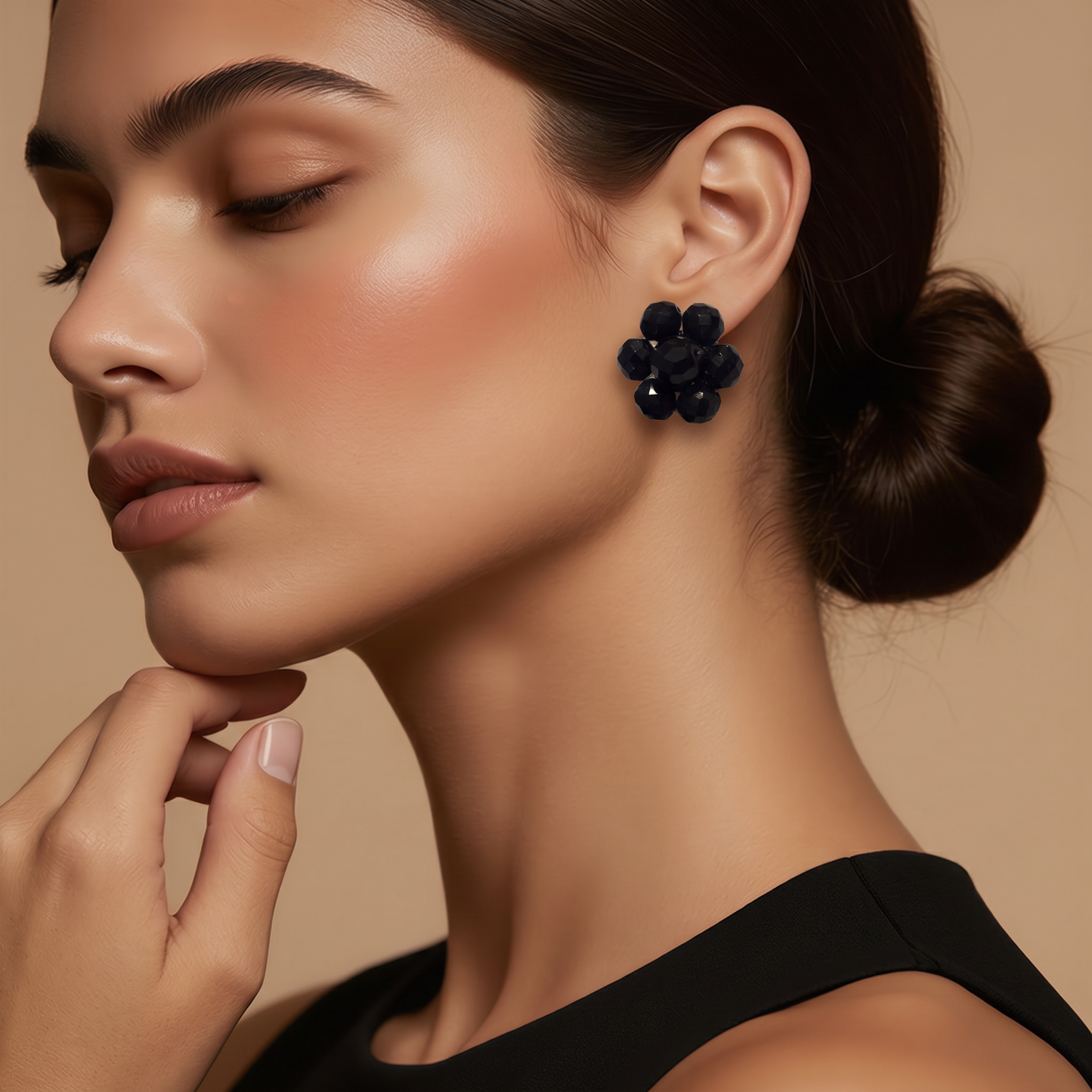 The Midnight Daisy Earrings.