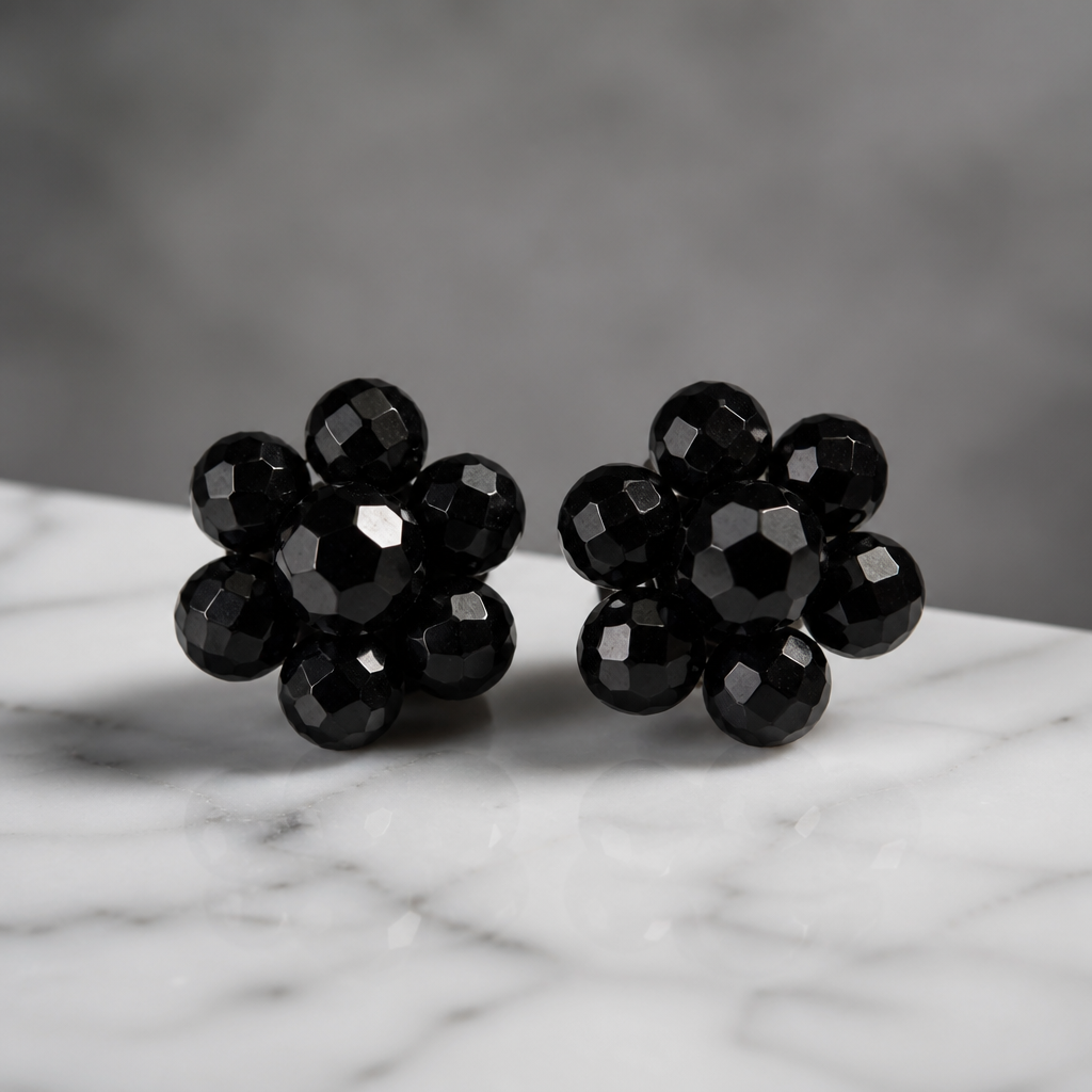The Midnight Daisy Earrings.