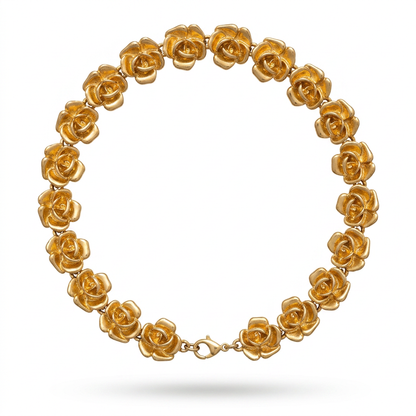 The Carolina Herrera Golden Flower Necklace.