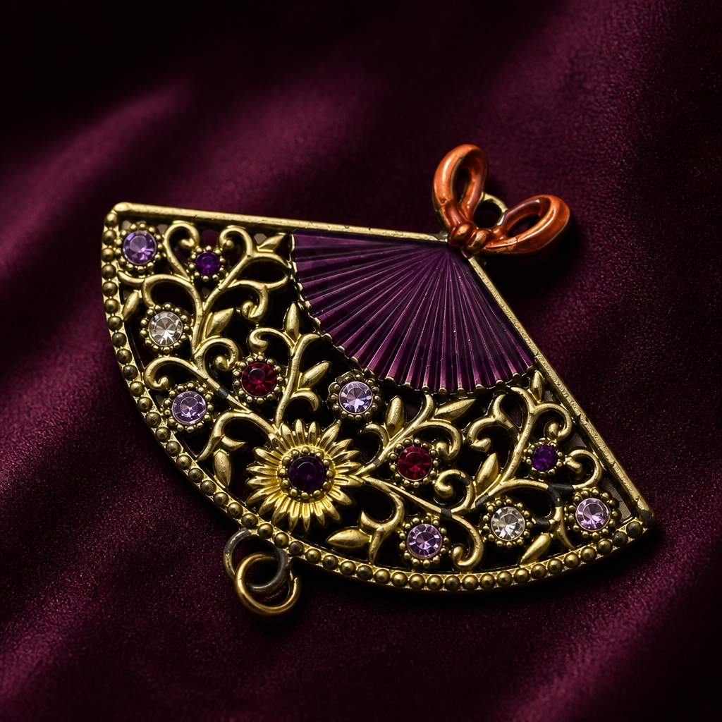 The Ornate Folding Fan Brooch.