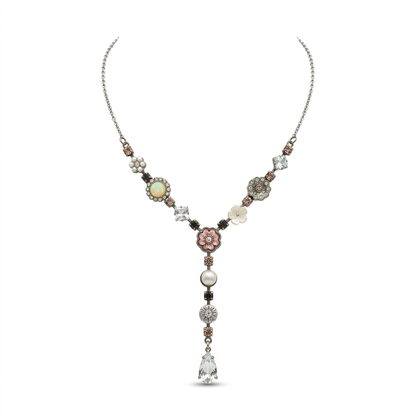 The Antique Floral Y-Drop Necklace.