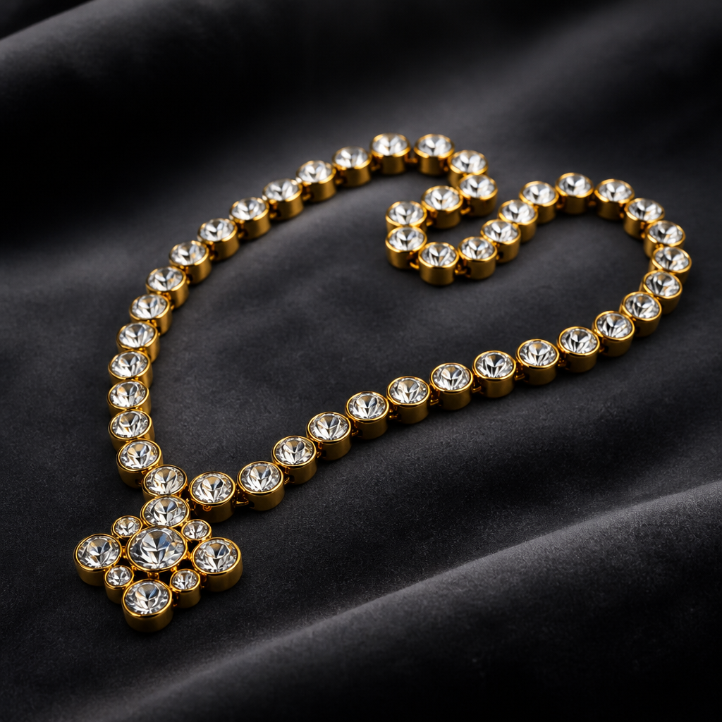 The Pastel Clover Crystal Necklace.