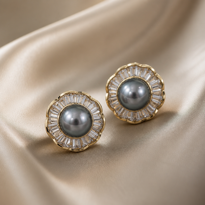 The Midnight Radiance South Sea Pearl Earrings