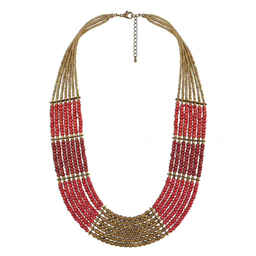 The Bohemian Seed Bead Bib Necklace