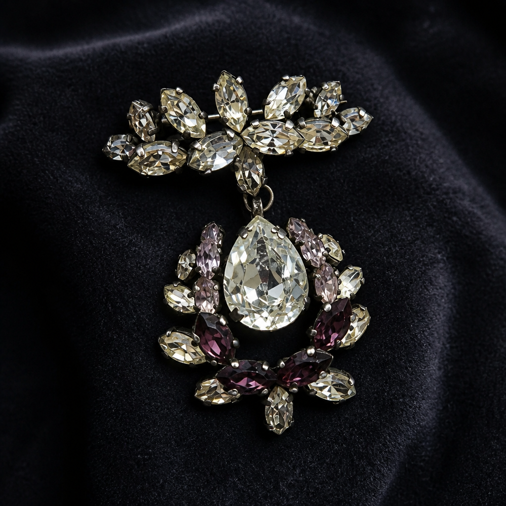 The Amethyst Twilight Crest Brooch