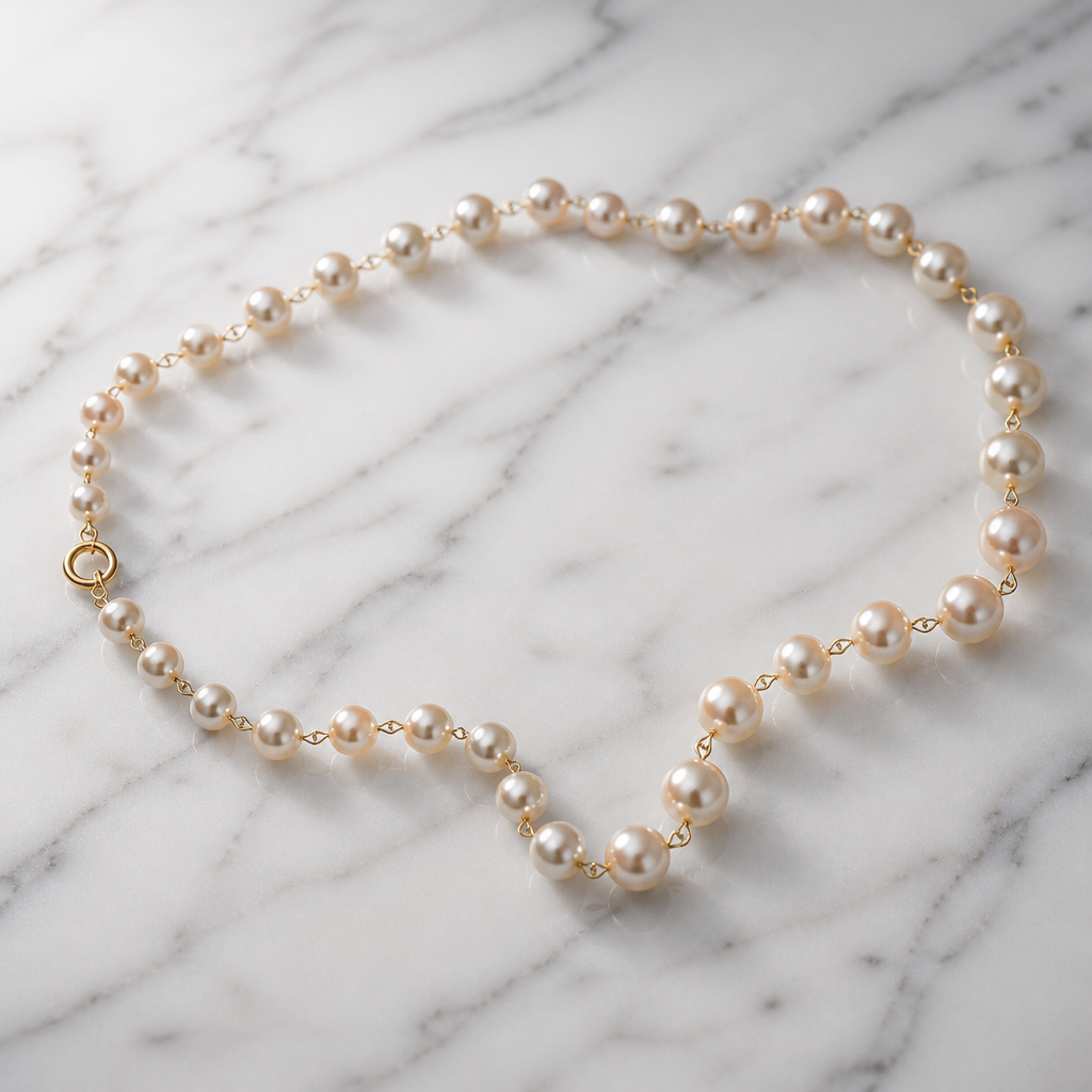 The Champagne Pearl Choker.
