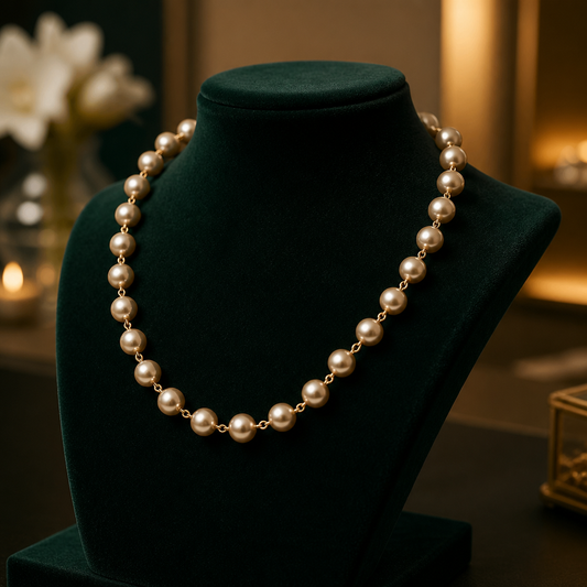 The Champagne Pearl Choker.