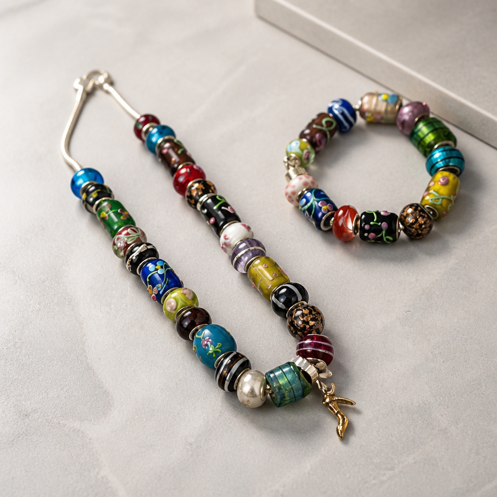 The Venetian Mosaic Glass Jewellery Set.