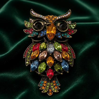 The Butler & Wilson Crystal Owl Brooch.