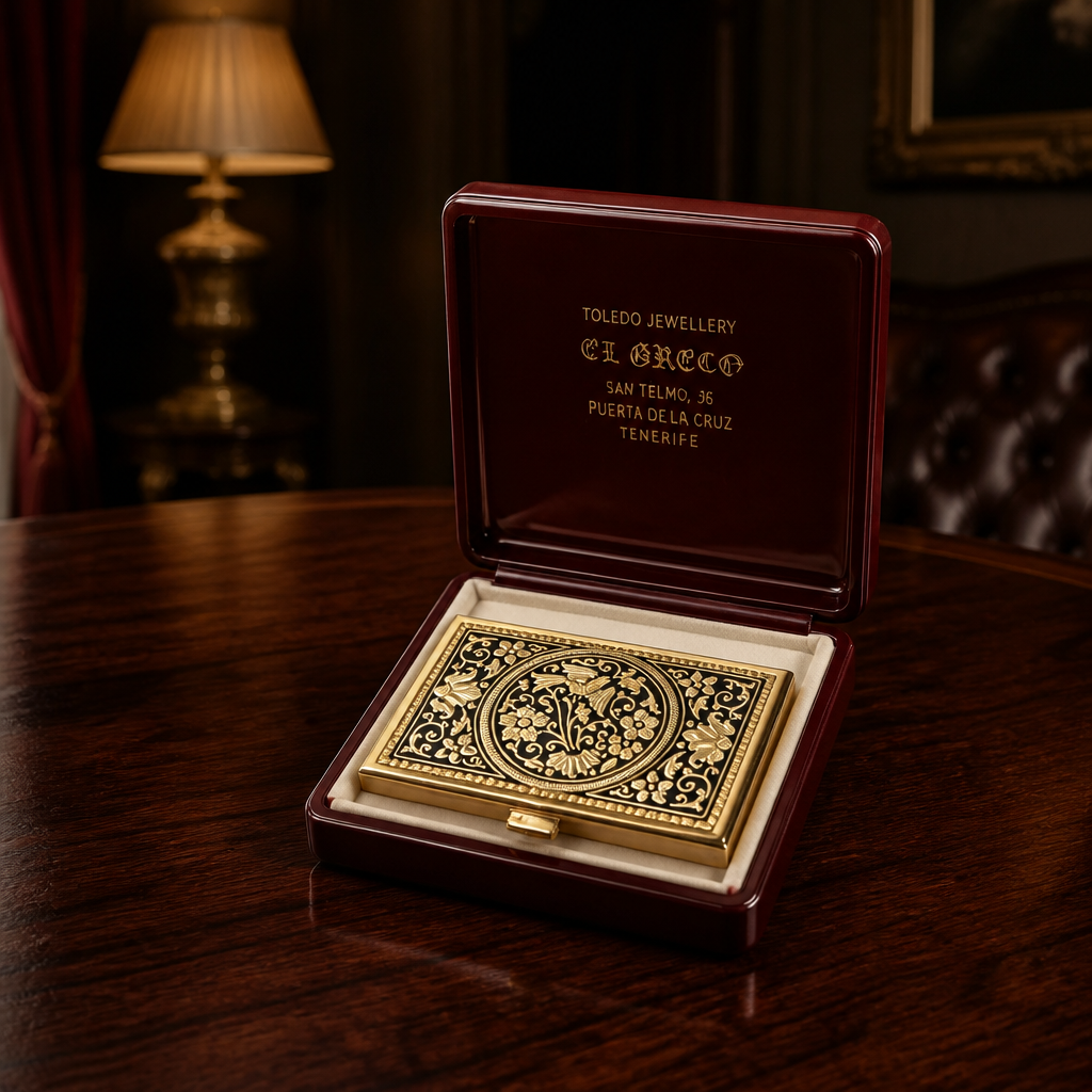 The Golden Damascene Trinket Box