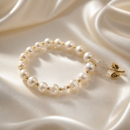 The Sovereign Pearl Rose Bracelet