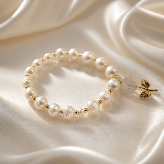 The Sovereign Pearl Rose Bracelet