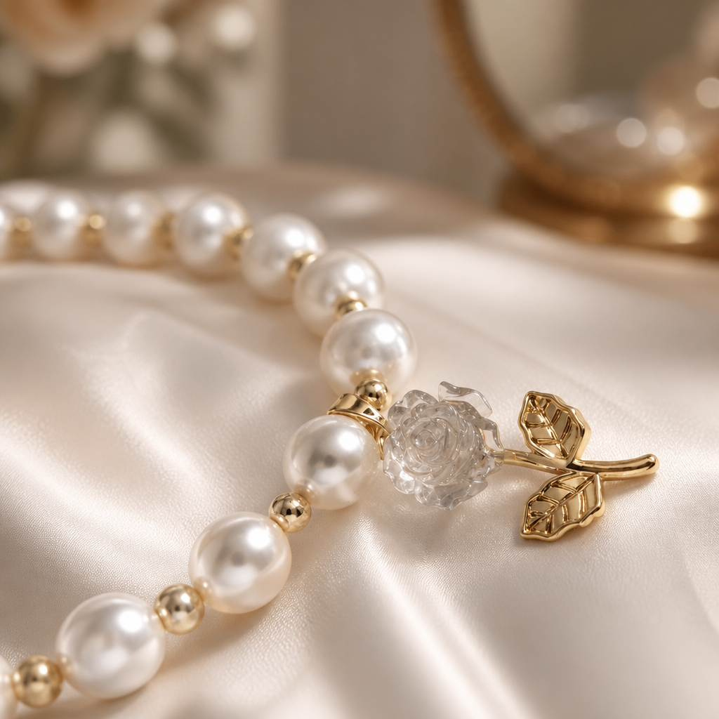 The Sovereign Pearl Rose Bracelet