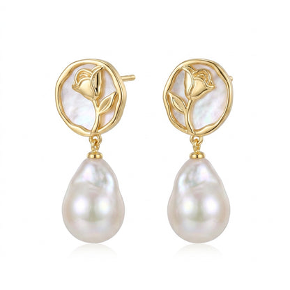 The Mother-of-Pearl Baroque Earrings.