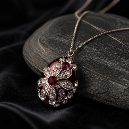 The Pink Fabergé Floral Pendant.