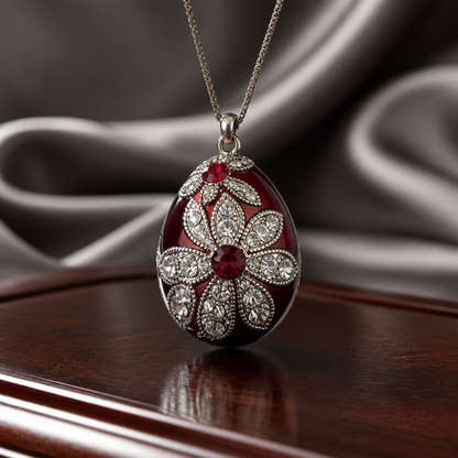 The Pink Fabergé Floral Pendant.