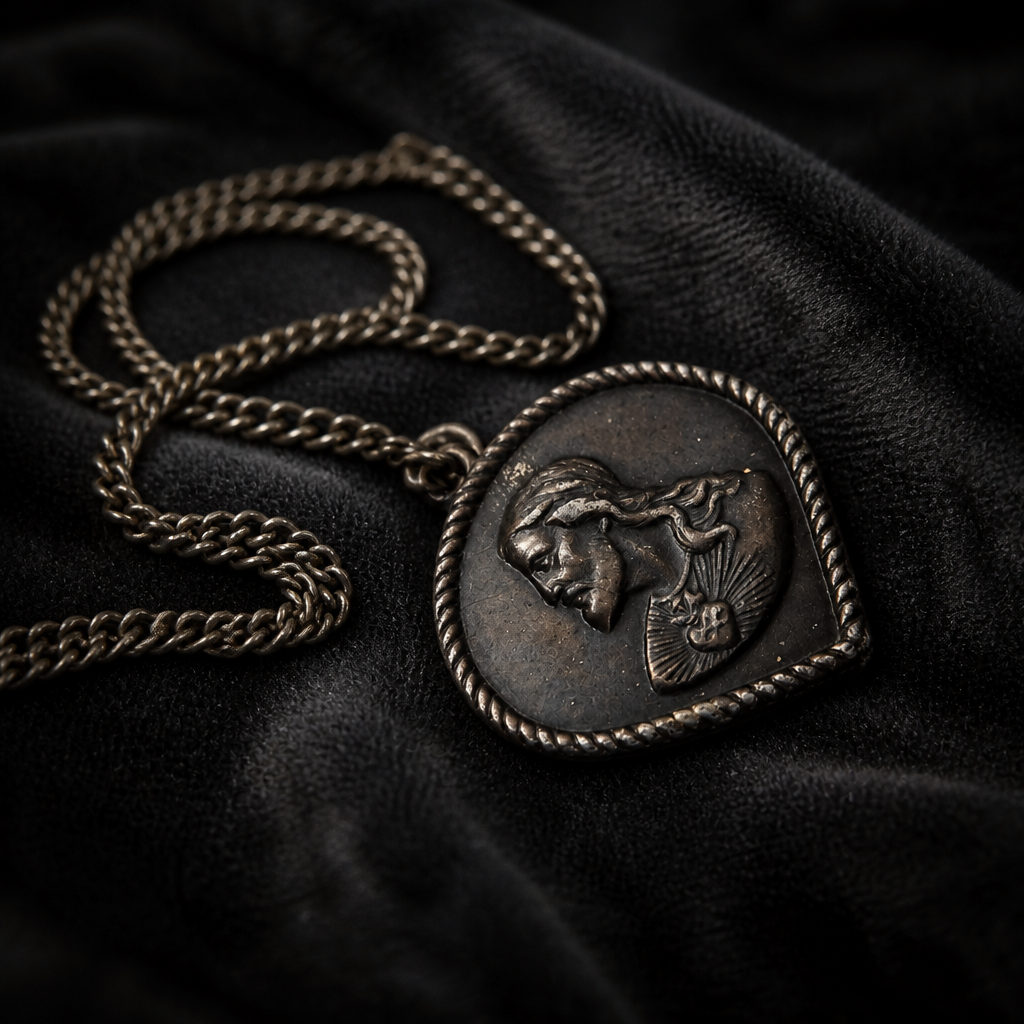 The Classical Profile Pendant Necklace.