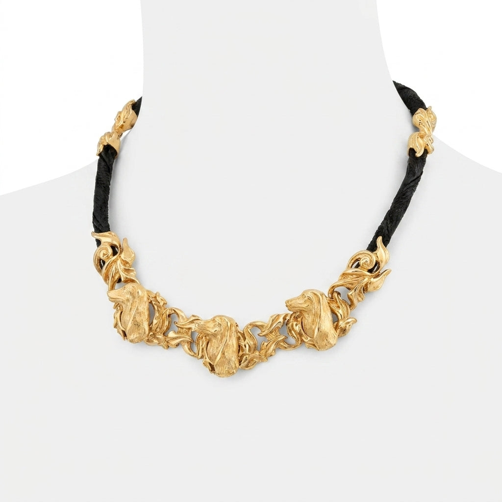 The Baroque Animal Motif Necklace.