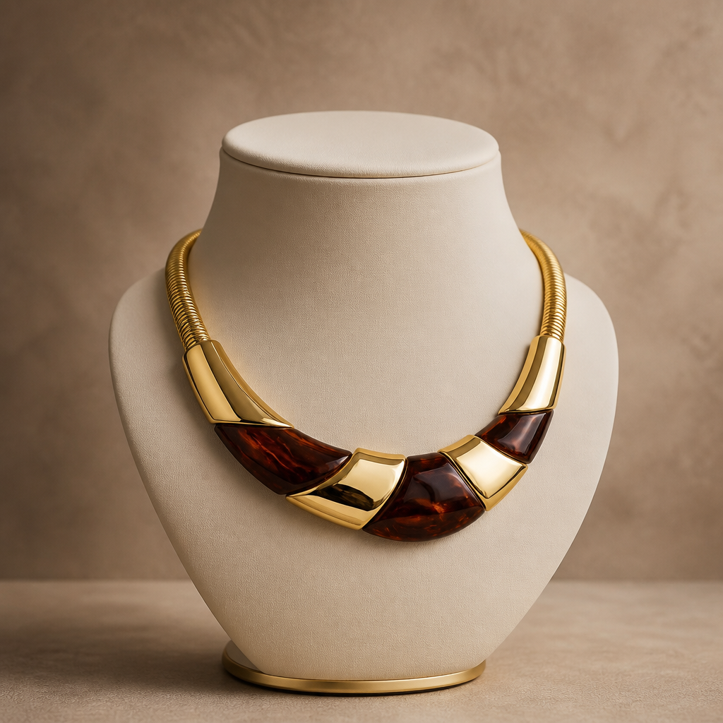 The Golden Tortoiseshell Collar Necklace