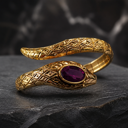 The Art Deco Serpent Bangle.