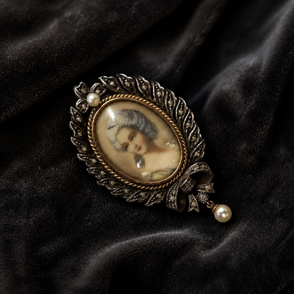 The Rococo Portrait Brooch & Pendant.