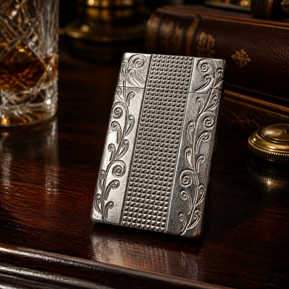 The Diamond Guilloché Pocket Lighter.