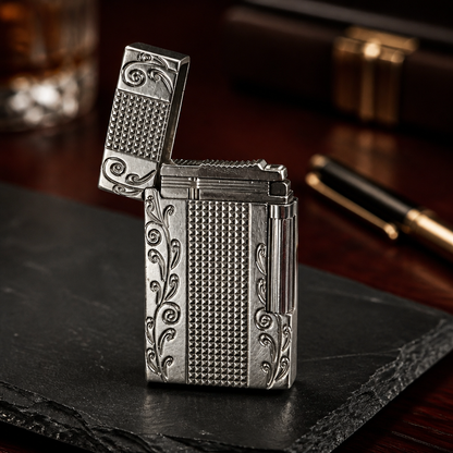 The Diamond Guilloché Pocket Lighter.
