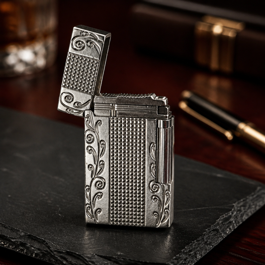 The Diamond Guilloché Pocket Lighter.