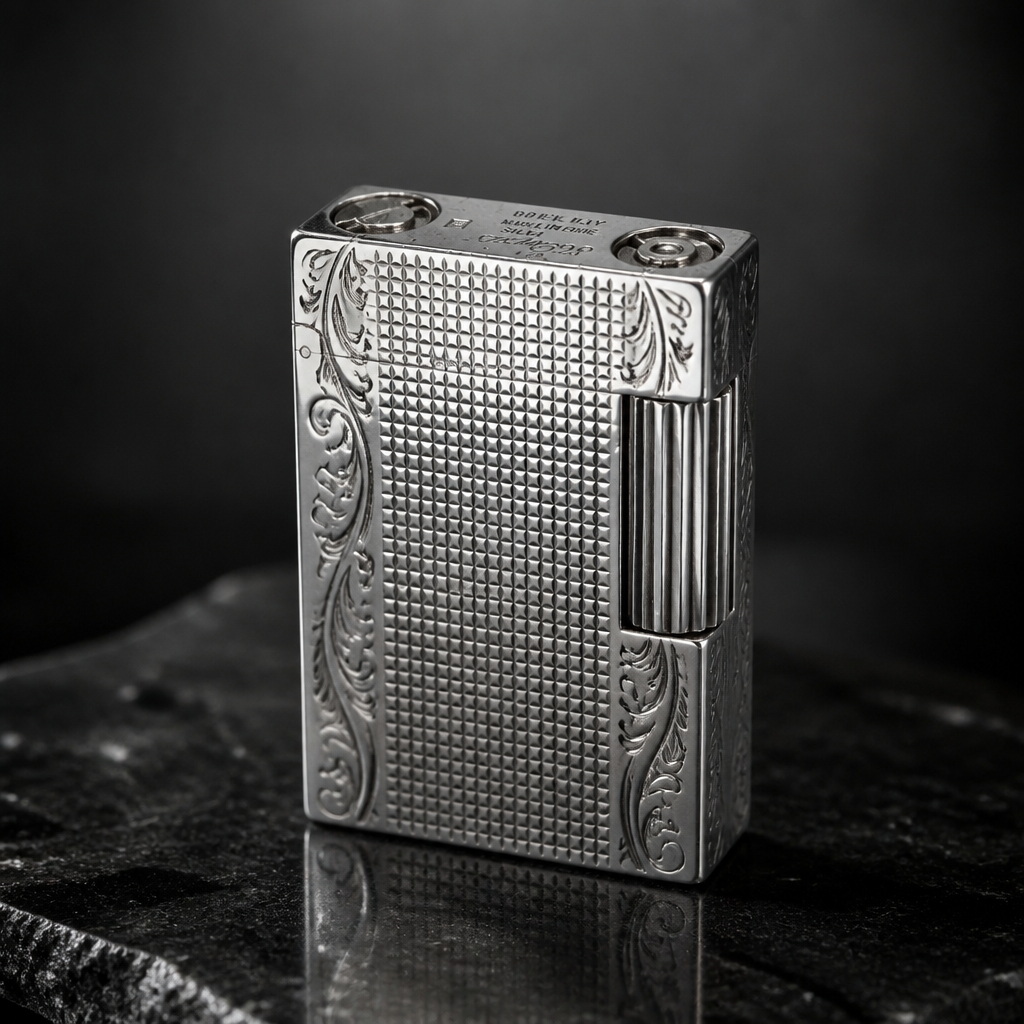 The Diamond Guilloché Pocket Lighter.