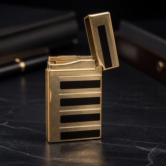 The S.T. Dupont Ligne 2 Black Lacquer Lighter.