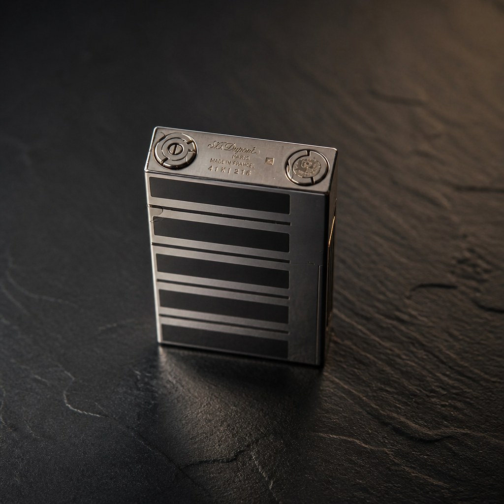 The S.T. Dupont Ligne 2 Black Lacquer Lighter.