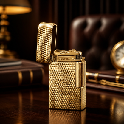 The Alfred Dunhill 70 Gold Lighter.