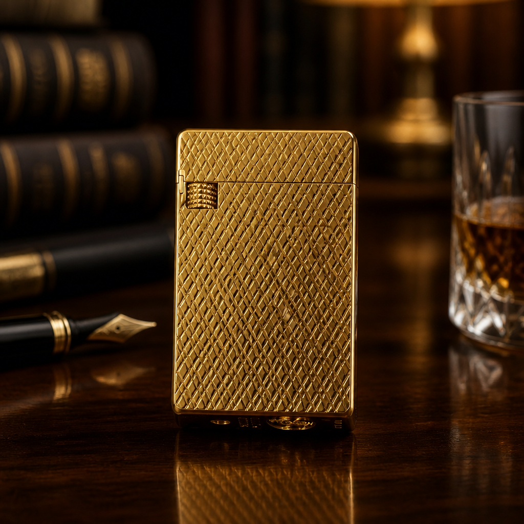 The S.T. Dupont Diamond Guilloché Lighter.