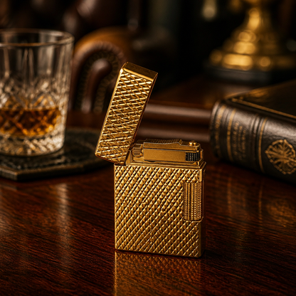 The S.T. Dupont Diamond Guilloché Lighter.