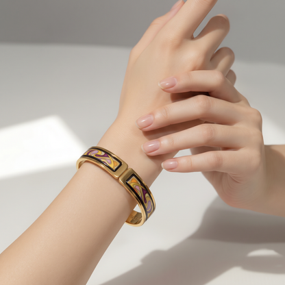 The Freywille Sarah Bernhardt Burgundy Bangle