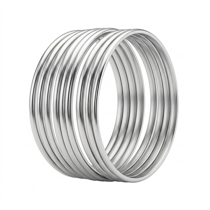 The Sculptural Silver Wire Cuff