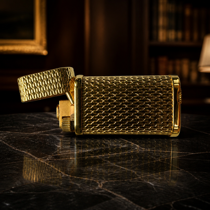 The Cartier Textured Gold Pocket Lighter