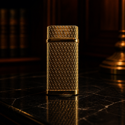 The Cartier Textured Gold Pocket Lighter