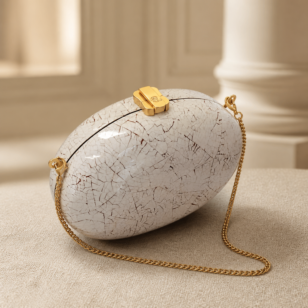 The ROCIO Oscar Acacia Wood Clutch