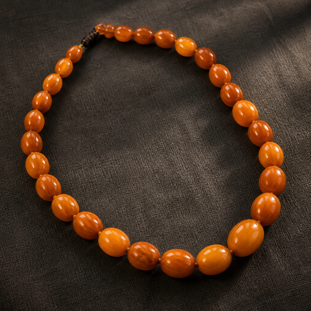 The Graduated Honey Amber Necklace.